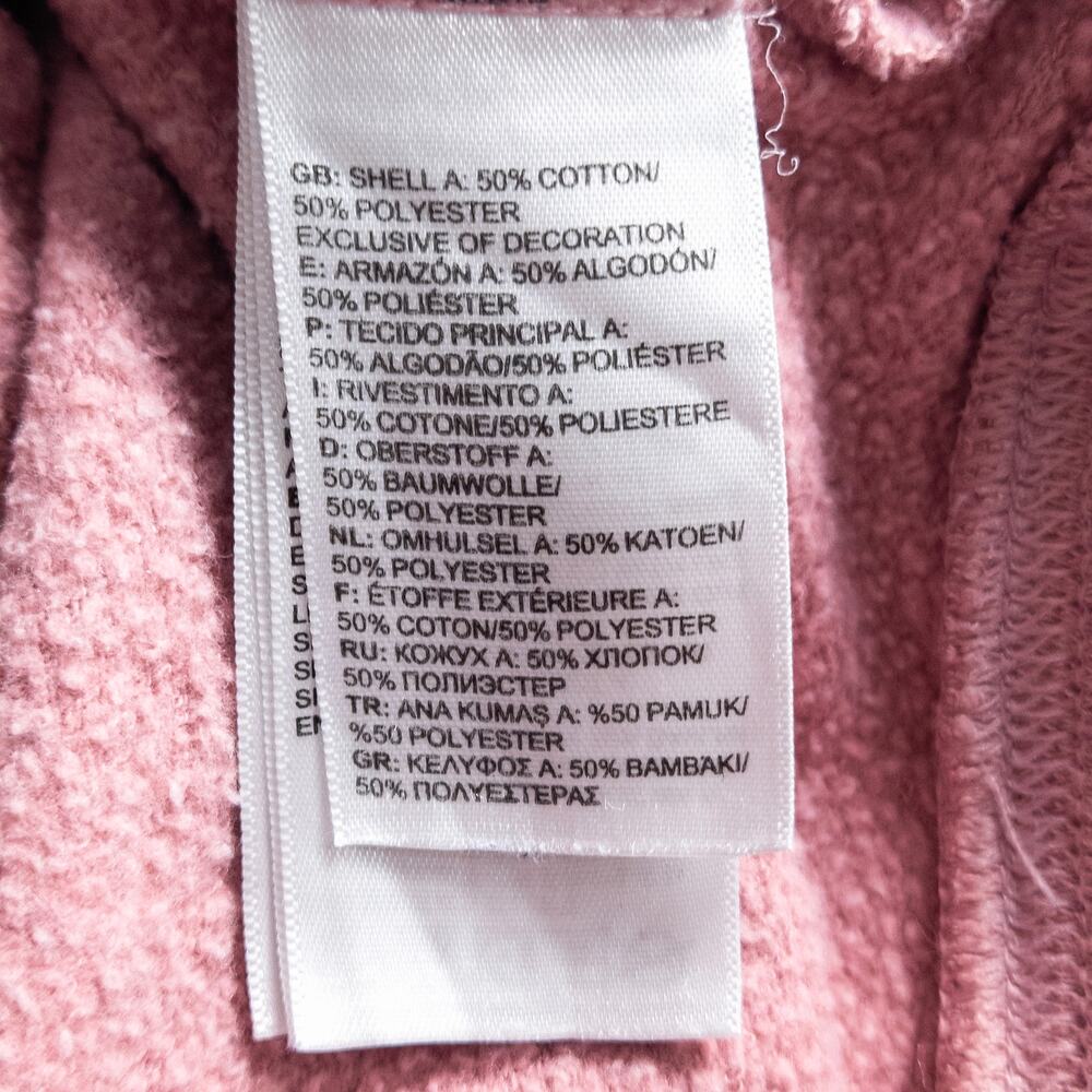 The North Face Women’s Hoodie Pink Size L Color Pop Athleisure Streetwear - Picture 8 of 10